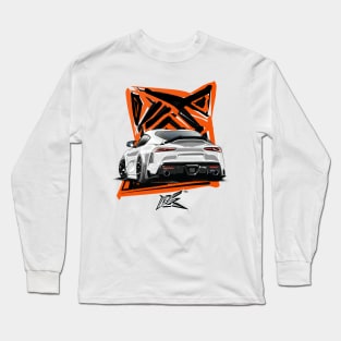 toyota supra a90 rear Long Sleeve T-Shirt